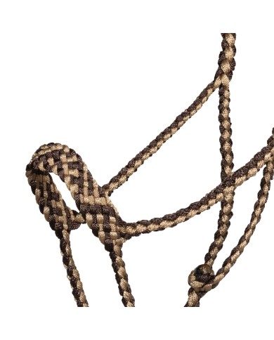 WIDE NOSE ROPE HALTER W/LEAD
