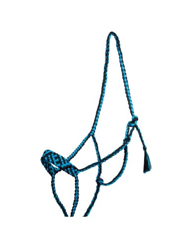 WIDE NOSE ROPE HALTER W/LEAD