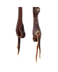 3/4 SLIP EAR W/ANT COPPER BUCKLE AND CONCHOS