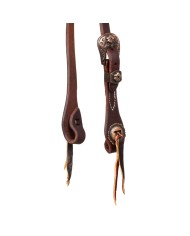 3/4 SLIP EAR W/ANT COPPER BUCKLE AND CONCHOS