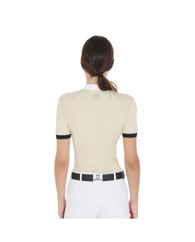 WOMEN S COMPETITION POLO SHIRT SS ZIP