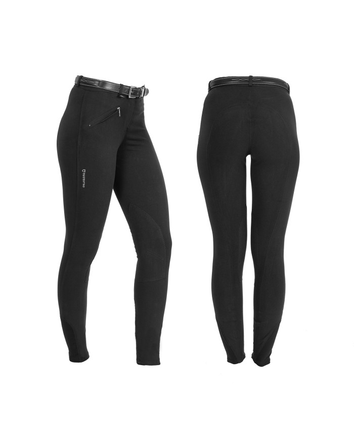 PANTALONI DONNA MODELLO SELENE IN COTONE ELASTICIZZATO