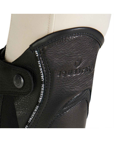 Ghette unisex in cuoio con profilo a contrasto Ghette unisex in cuoio con profilo a contrasto