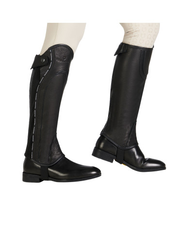 Ghette unisex in cuoio con profilo a contrasto Ghette unisex in cuoio con profilo a contrasto