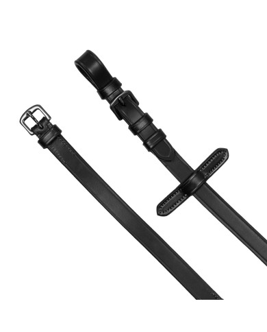 LETTERING GRIP RUBBER REINS BLACK FITTING