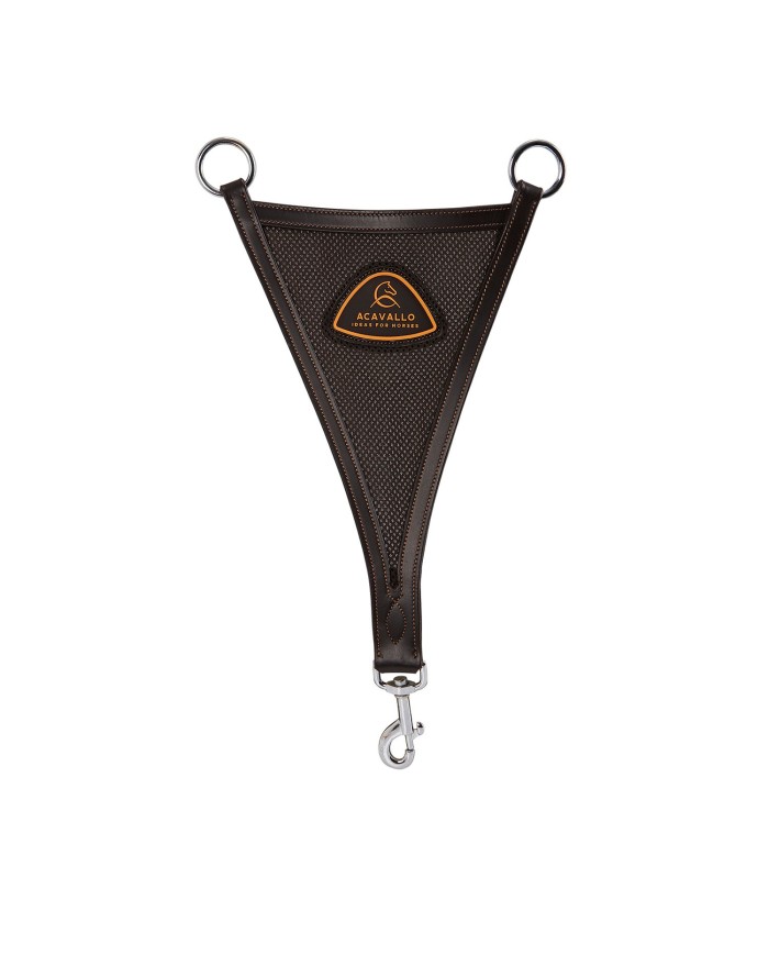 LEATHER BIB MARTINGALE W/MESH INSERT