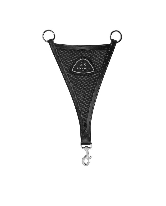 LEATHER BIB MARTINGALE W/MESH INSERT