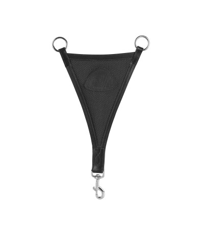 LEATHER BIB MARTINGALE W/MESH INSERT