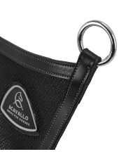 LEATHER BIB MARTINGALE W/MESH INSERT