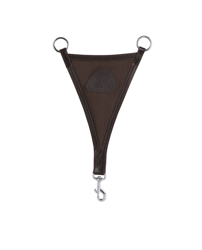 LEATHER BIB MARTINGALE W/MESH INSERT