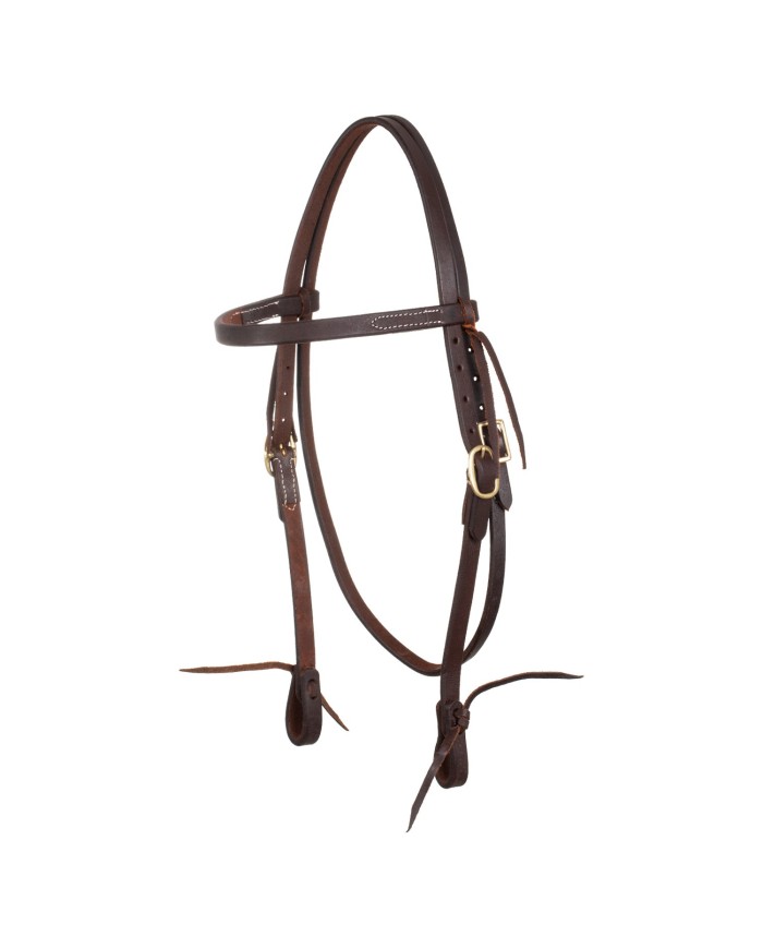 WESTERN TIE ENDS BROWBAND BRIDLE