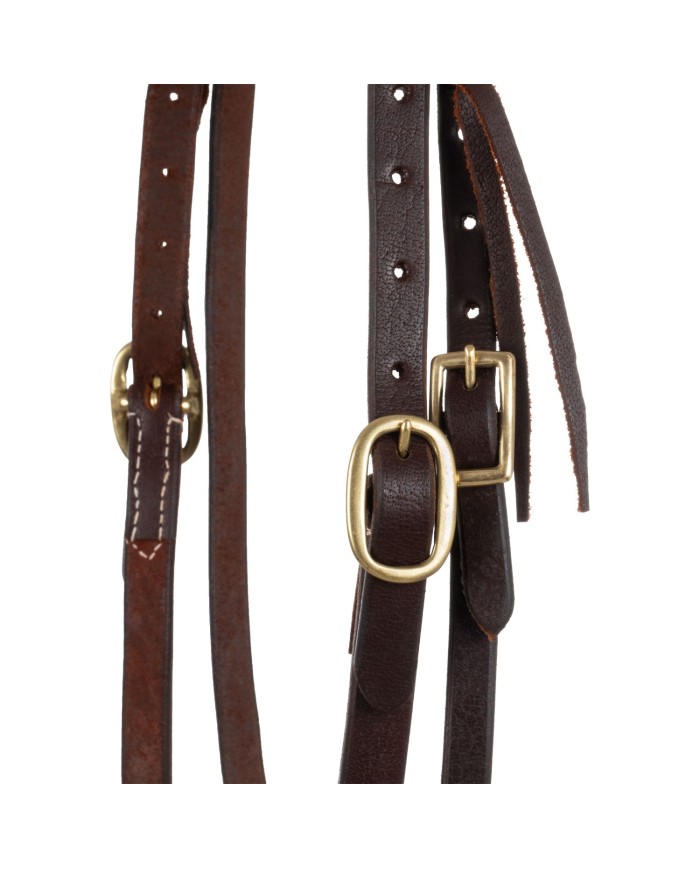 WESTERN TIE ENDS BROWBAND BRIDLE
