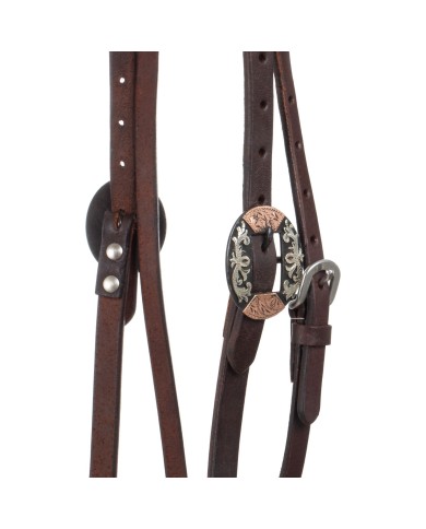 WESTERN FANCY GERMAN SILVER BUCKELS BRIDLE
