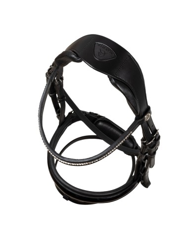 IMPRESSIONE HANNOVERIAN PULL BACK NOSEBAND ANATOMIC LEATHER BRIDLE