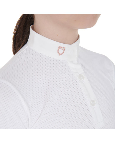 Polo bambina da concorso slim fit traspirante Polo bambina da concorso slim fit traspirante