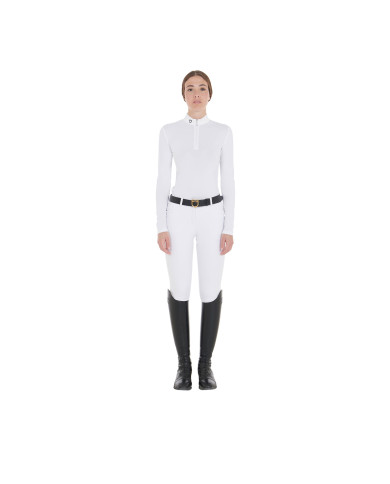 Polo donna da concorso slim fit manica lunga Polo donna da concorso slim fit manica lunga