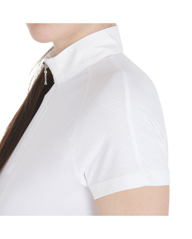 Polo donna da concorso slim fit elasticizzata Polo donna da concorso slim fit elasticizzata