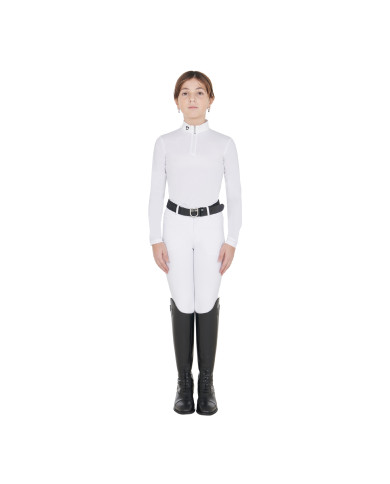 Polo bambina da concorso slim fit anti raggi UV Polo bambina da concorso slim fit anti raggi UV