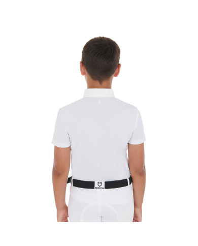 Polo bambino da concorso slim fit quattro bottoni Polo bambino da concorso slim fit quattro bottoni