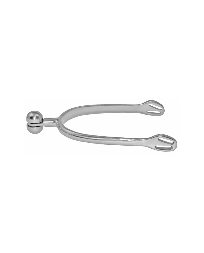 SPERONI INOX UOMO SOFT TOUCH CON MEZZE LUNE ORIZZONTALI GIREVOLI 30MM