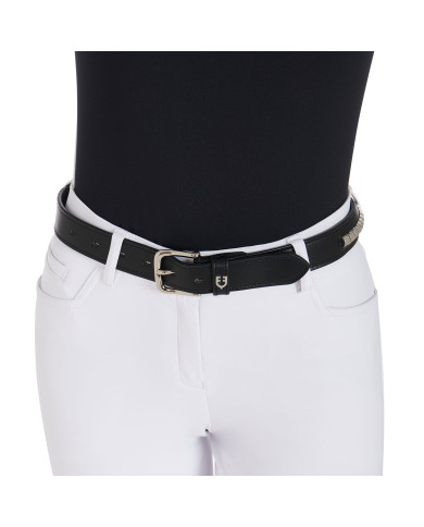 Cintura in cuoio con clincher argento Cintura in cuoio con clincher argento