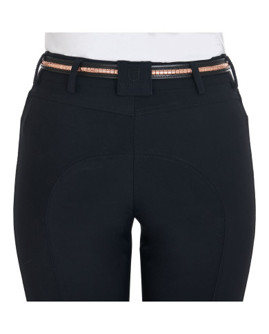 Cintura in cuoio con clincher rose gold Cintura in cuoio con clincher rose gold