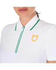 WOMEN S TECNO STRETCH TRAINING POLO SHIRT SS ZIP