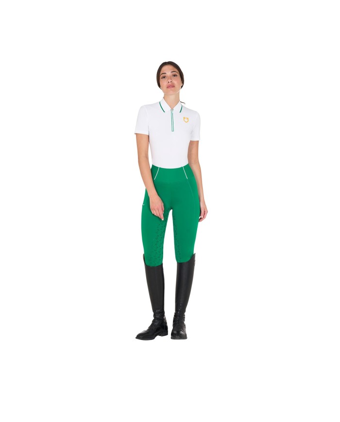 WOMEN S TECNO STRETCH TRAINING POLO SHIRT SS ZIP