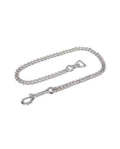 LUNGHINA CUOIO CON CATENA SILVER