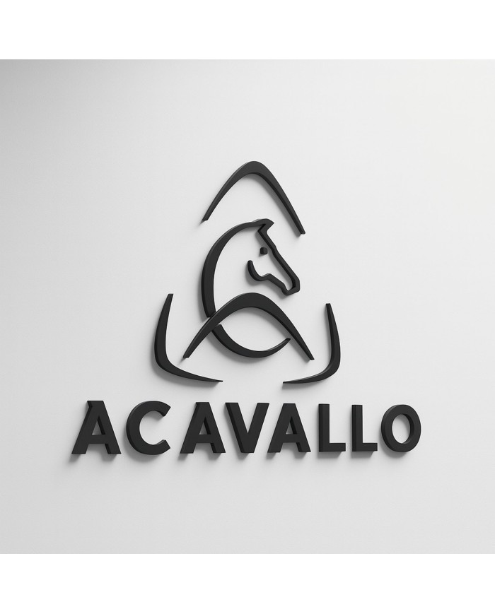 LOGO CONTRATTO ACAVALLO PRESPAZIATO DA MURO h 30cm