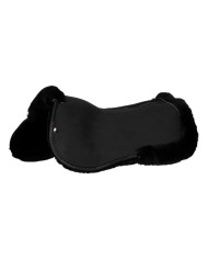 POCKET & MEMORY FOAM HALF PAD W/RISERS FULL SHEEPSKIN
