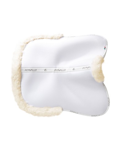 POCKET & MEMORY FOAM HALF PAD W/RISERS FULL SHEEPSKIN