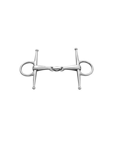 FULL CHEEK SNAFFLE ST.ST. 14MM DOUBLE JOINTED