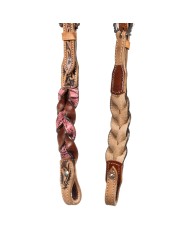 ONE EAR BRIDLE WITH BRAIDED LEATHER DECORATIONS