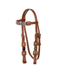BRIDLE WITH NAVAJO BEADED DECORATIONS