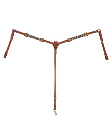 BREASTCOLLAR WITH NAVAJO BEADED DECORATIONS