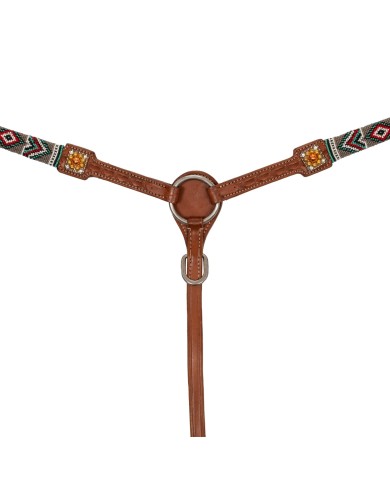 BREASTCOLLAR WITH NAVAJO BEADED DECORATIONS