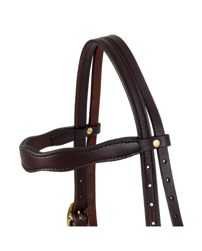 DARK OILED COWBOY HEADSTALL
