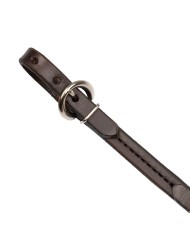 SEWN LEATHER CURB DARK OIL