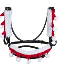 CHRISTMAS COLLECTION SET OF HALTER CHEEKS + NOSEBAND COVER