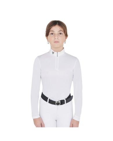 POLO BAMBINA ZIP MANICA LUNGA MODELLO ANAHID