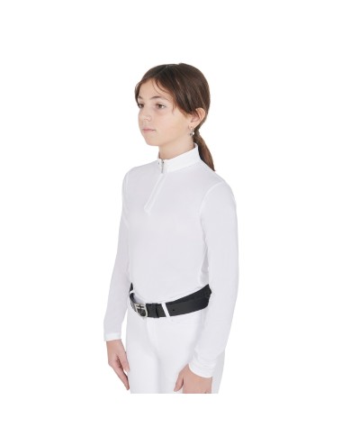 POLO BAMBINA ZIP MANICA LUNGA MODELLO ANAHID