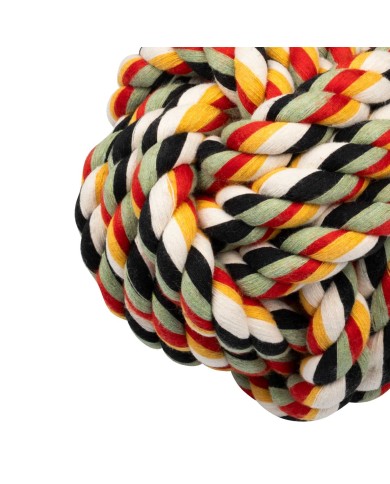 COLORED BALL KNOTTED 15 CM