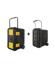 BAULE TROLLEY 2 RUOTE GRANDE 750x487x493 + BAULE MEDIO 610x375x415
