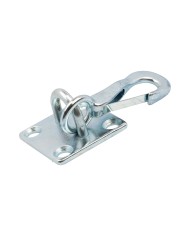 SPRING SNAP HOOK ON WALL PLATE