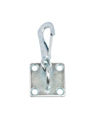 SPRING SNAP HOOK ON WALL PLATE