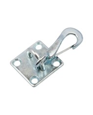 SPRING SNAP HOOK ON WALL PLATE