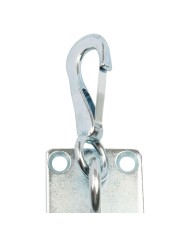 SPRING SNAP HOOK ON WALL PLATE
