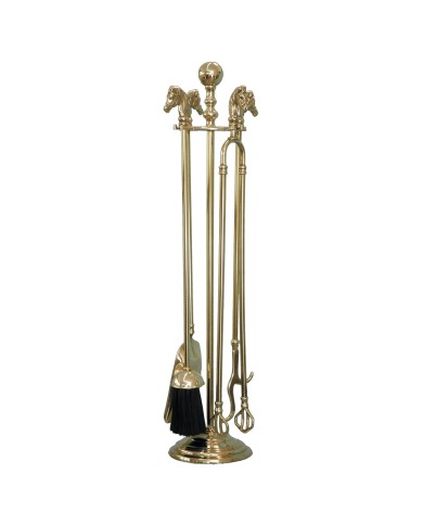 SET ACCESSORI CAMINO OTTONE