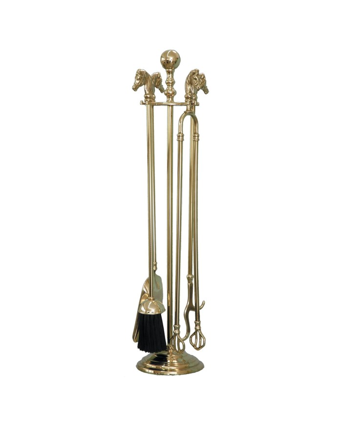 SET ACCESSORI CAMINO OTTONE